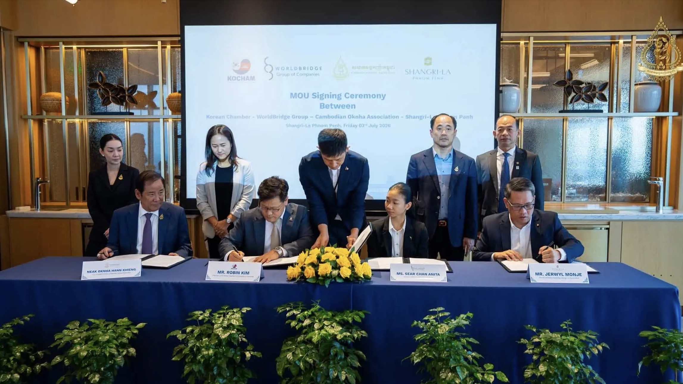 柬埔寨勋爵协会与柬埔寨韩国商会签署合作协议